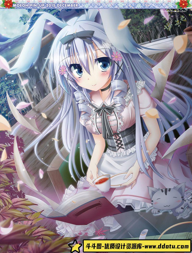 电击萌王 2015年12月插图精选-绘师作品-66MB-55P