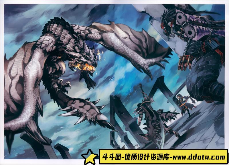 布施龙太 怪物猎人 插画集-绘师作品-327M-177P