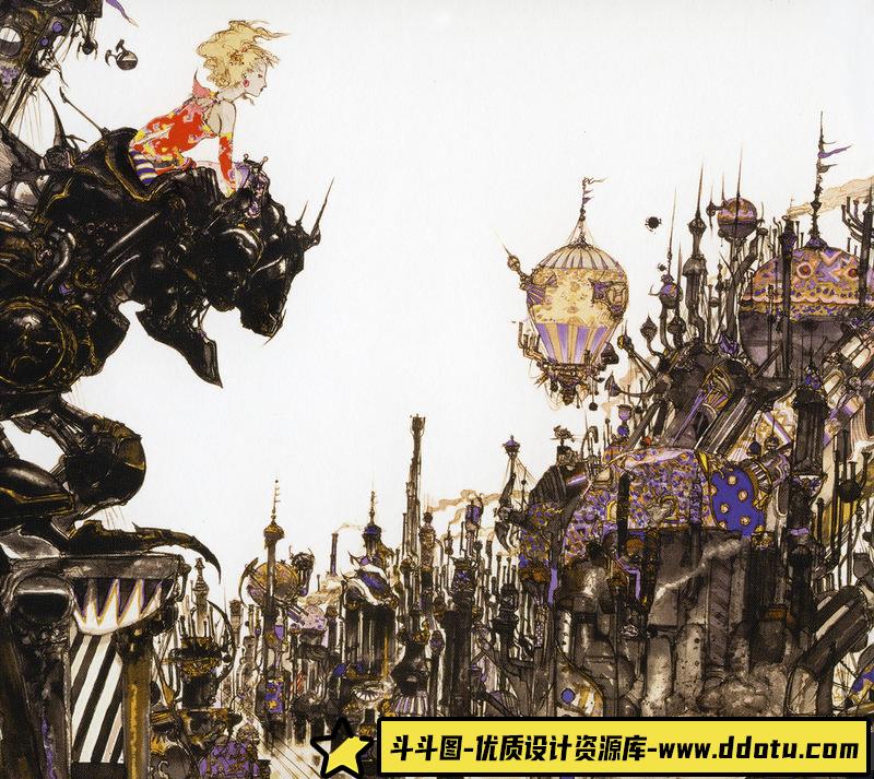 -天野喜孝 最终幻想 小画集-绘师作品-52MB-36P