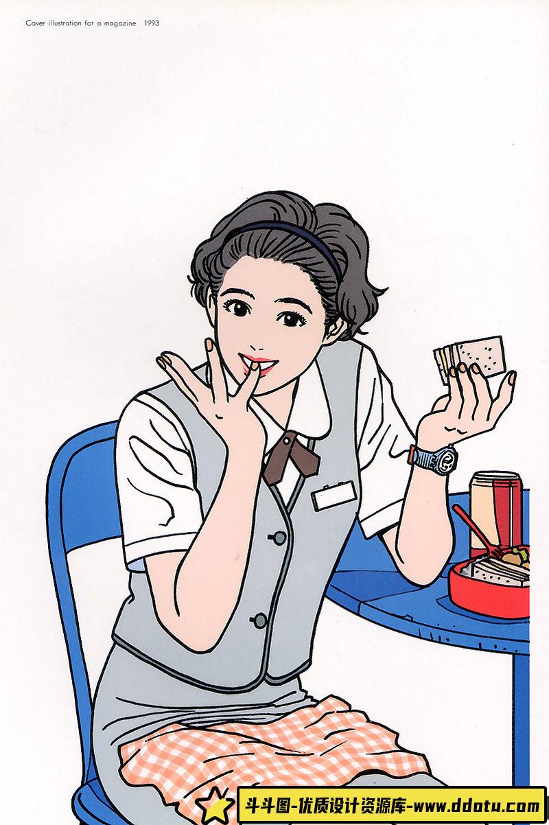 江口寿史の世界2 画集-绘师作品-21MB-46P