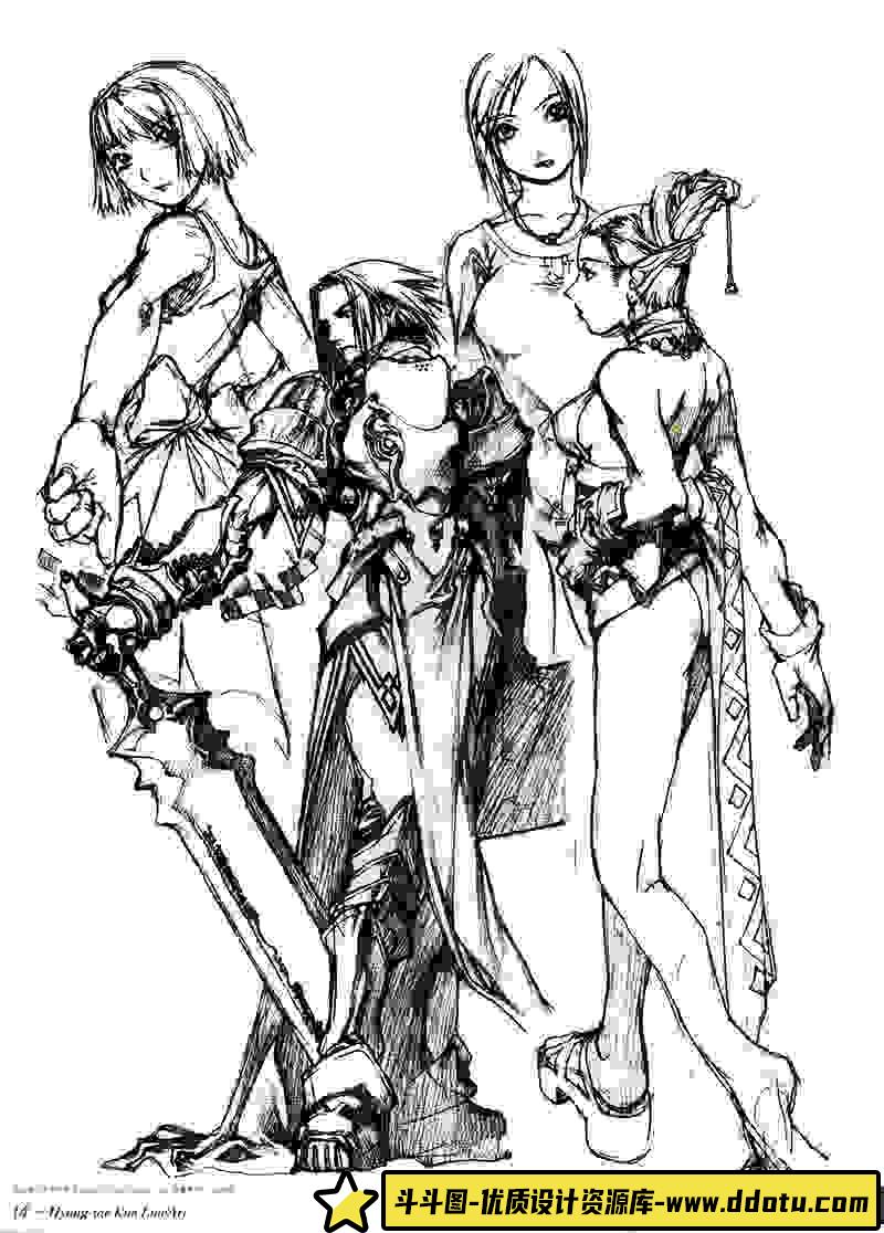 金亨泰手稿画集-绘师作品-123MB-163P