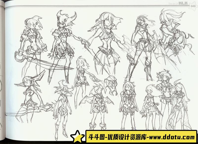 今石洋之、吉成曜 线稿原画集I-绘师作品-384MB-150P