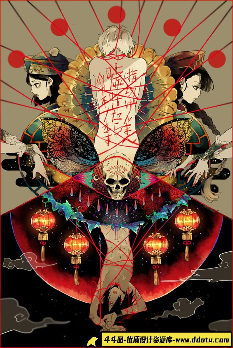 日本画师 壺也(Tsubonari) 作品图包-绘师作品-183MB-128P