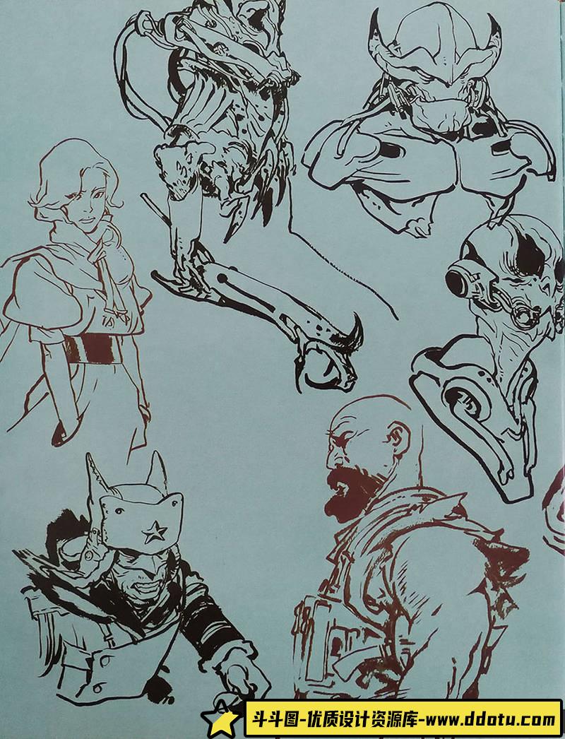 金政基  速写画集-绘师作品-109MB-450P