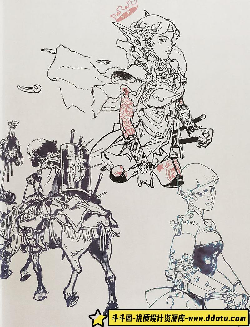 金政基  速写画集-绘师作品-109MB-450P