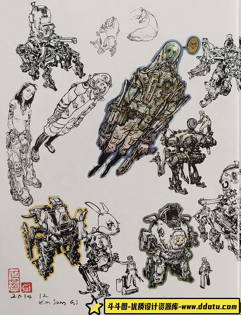 金政基  速写画集-绘师作品-109MB-450P