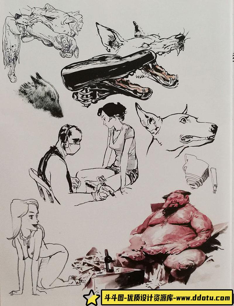 金政基  速写画集-绘师作品-109MB-450P