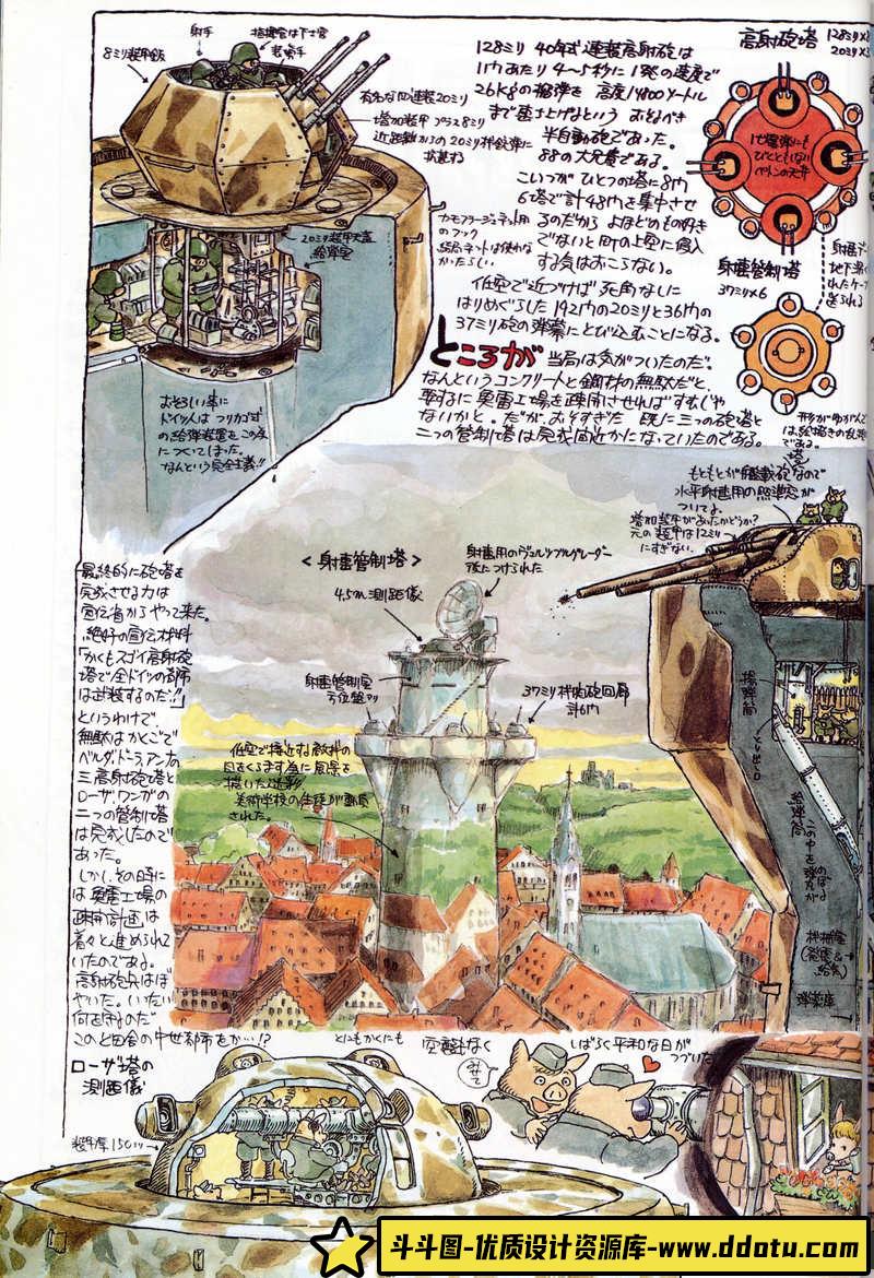 宫崎骏杂想原画集-绘师作品-191M-139P