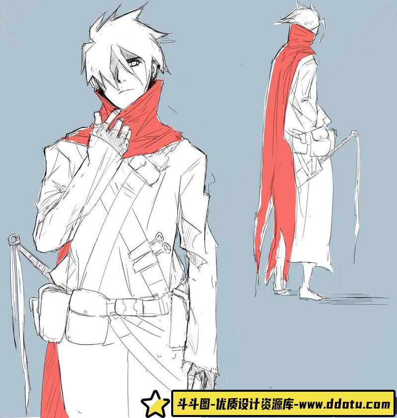 Mitch草图线稿-绘师作品-38M-259P