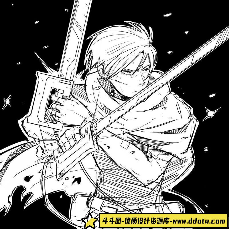 Mitch草图线稿-绘师作品-38M-259P