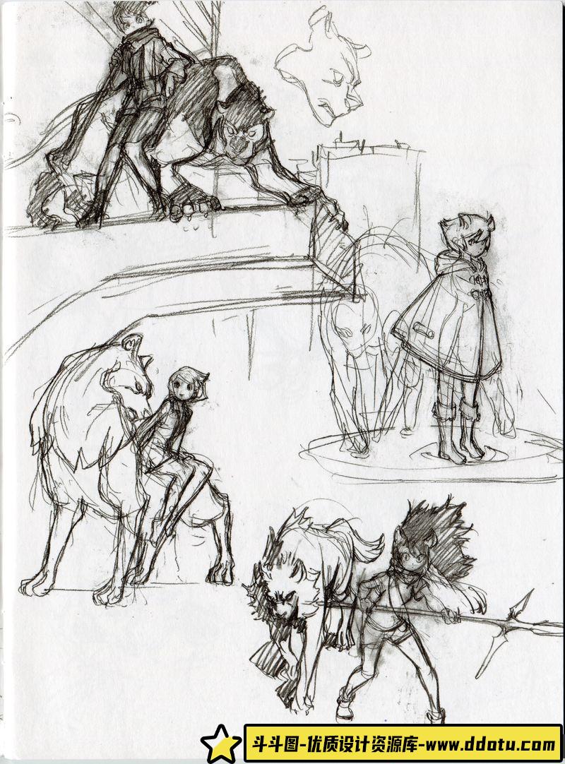 吉成曜  BNA动物新世代 手绘稿-绘师作品-700M-101P