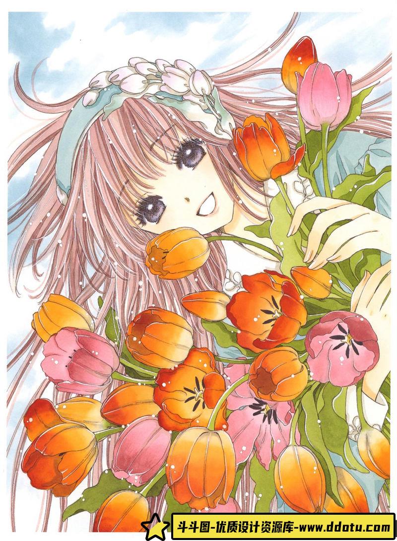 [CLAMP]奇迹少女小鸠 插画与记忆-绘师作品-42P-17MB