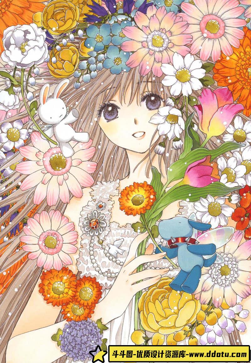 [CLAMP]奇迹少女小鸠 插画与记忆-绘师作品-42P-17MB