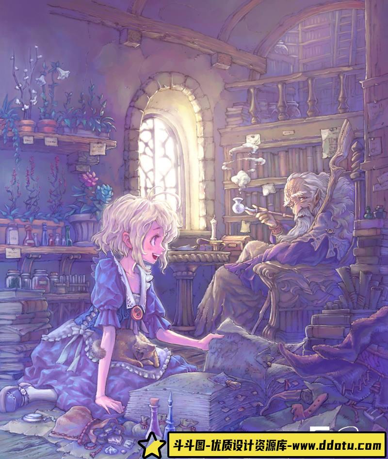 350-日本画师 尾方富生 作品图包-绘师作品-24MB-126P