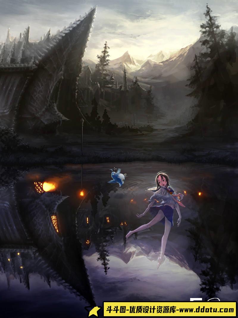 350-日本画师 尾方富生 作品图包-绘师作品-24MB-126P