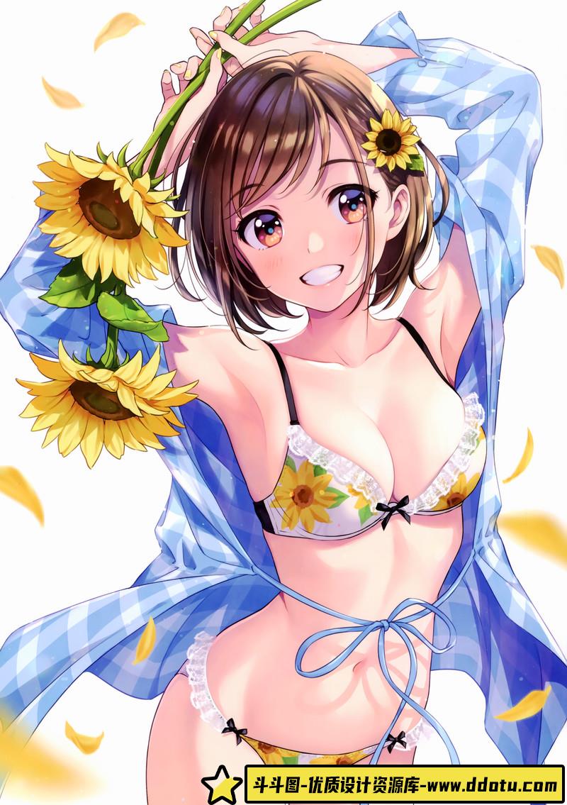 353-森倉円画集-LingerieBouquet-绘师作品专区-136MB-16P