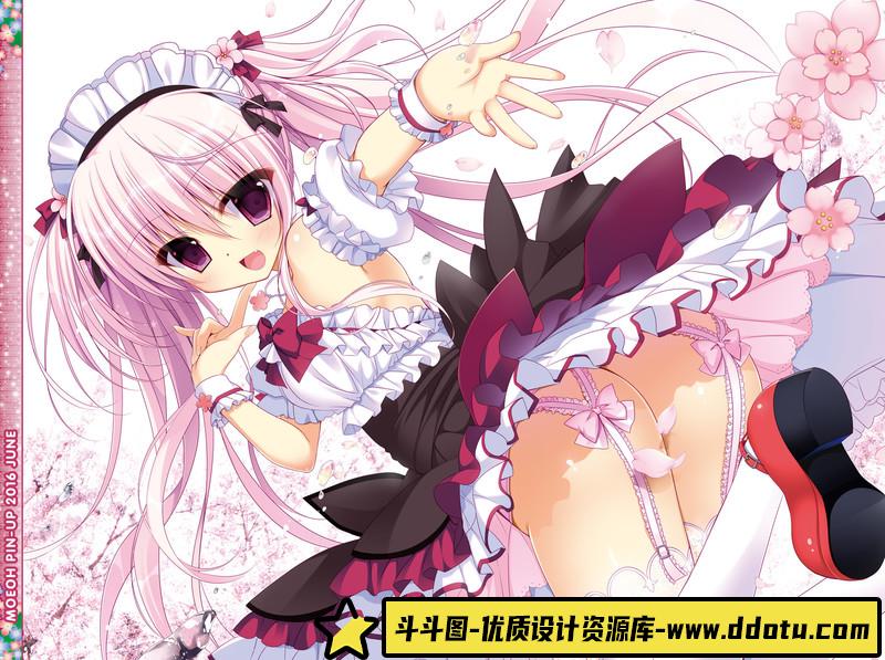 244-电击萌王 2017年02月插图精选-绘师作品-62MB-55P