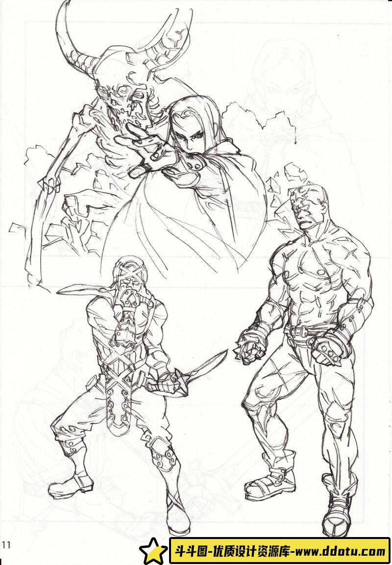 283-吉成曜 彩图和线稿画集-绘师作品-385MB-160P