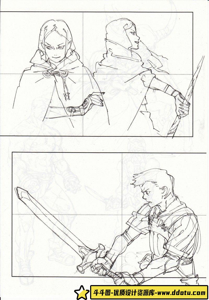 283-吉成曜 彩图和线稿画集-绘师作品-385MB-160P