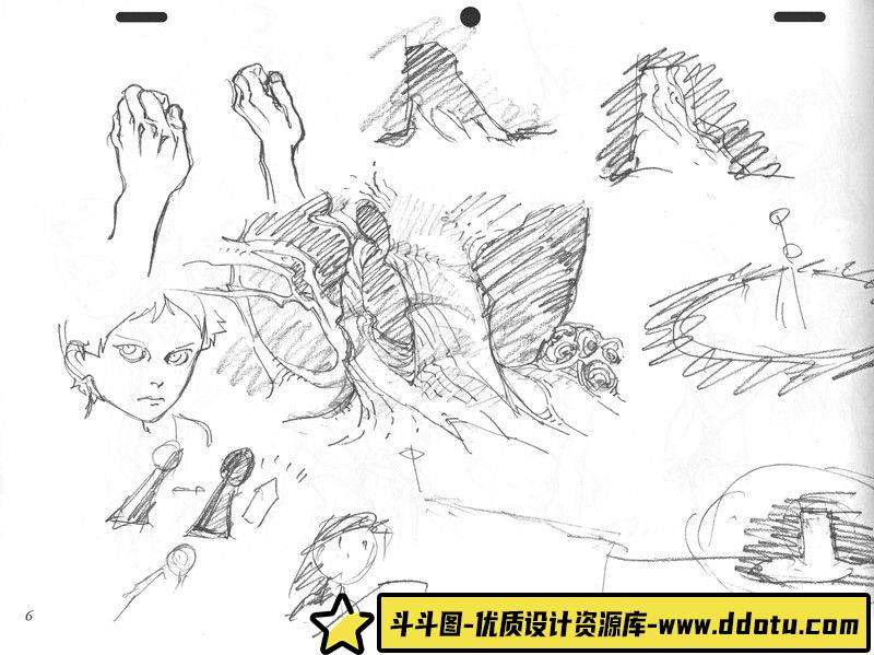 285-吉成曜 女神侧身像 设定资料集-游戏原画-179MB-130P