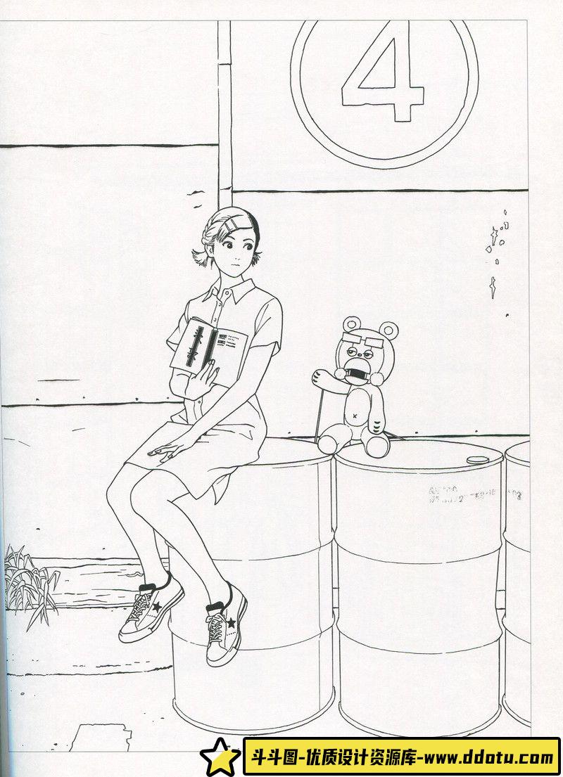 294-江口寿史の世界2 画集-绘师作品-21MB-46P