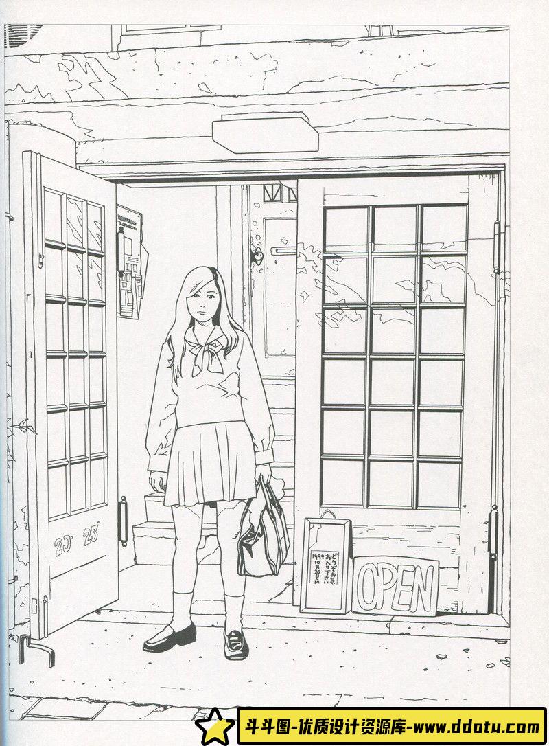 294-江口寿史の世界2 画集-绘师作品-21MB-46P