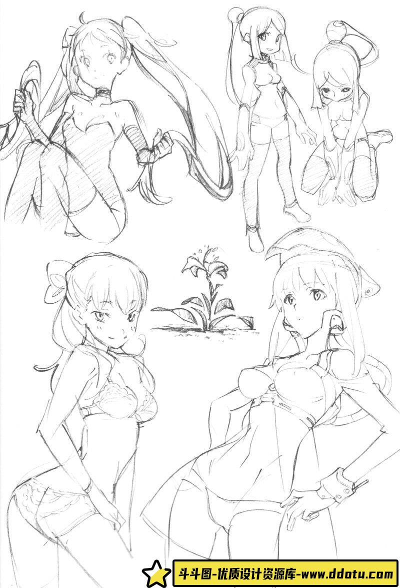 047–Atmosphere3素描集-绘师作品专区-60MB-57P