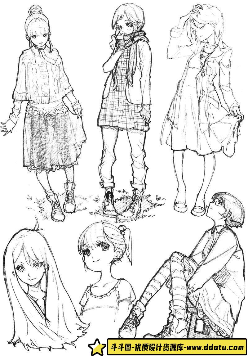 049–AtmosphereSE素描集-绘师作品专区-31MB-21P