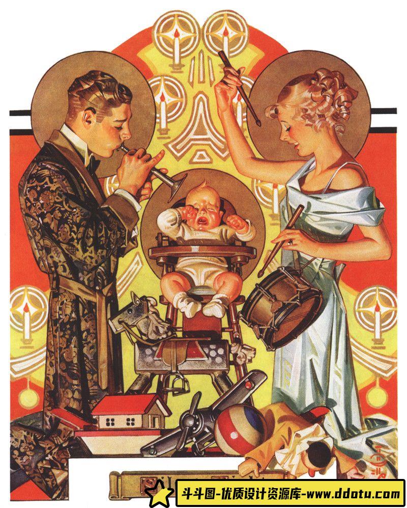 098–JohnBauer北欧神话艺术画册-绘师作品专区-75MB-136P