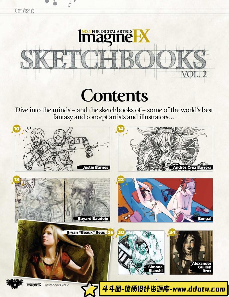 艺术家的速写集Vol2-V社工坊-创作学习专区-0.97GB-178P-1PDF