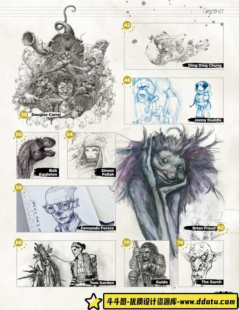 艺术家的速写集Vol2-V社工坊-创作学习专区-0.97GB-178P-1PDF