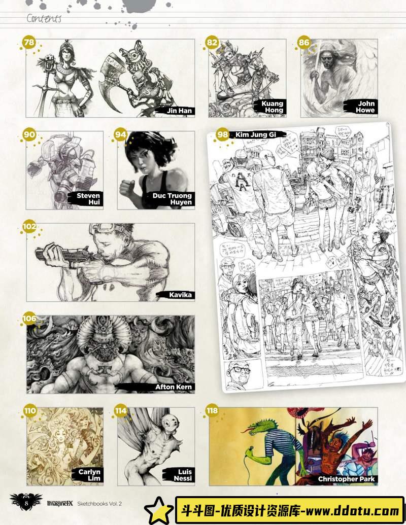 艺术家的速写集Vol2-V社工坊-创作学习专区-0.97GB-178P-1PDF