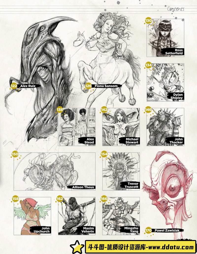 艺术家的速写集Vol2-V社工坊-创作学习专区-0.97GB-178P-1PDF