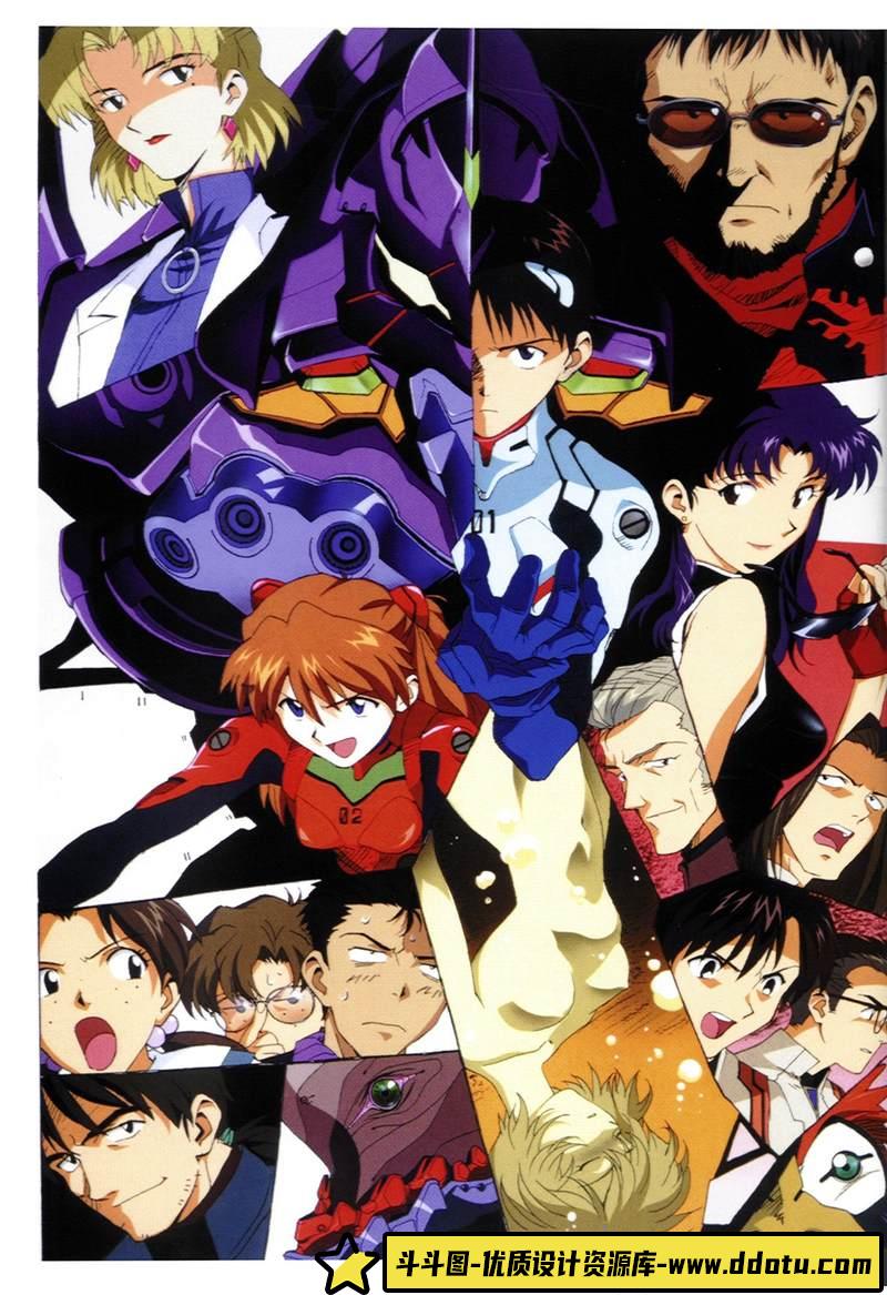 [线稿集]EVA 新世纪福音战士 原画集 VOL.1-创作学习专区-79MB-217P