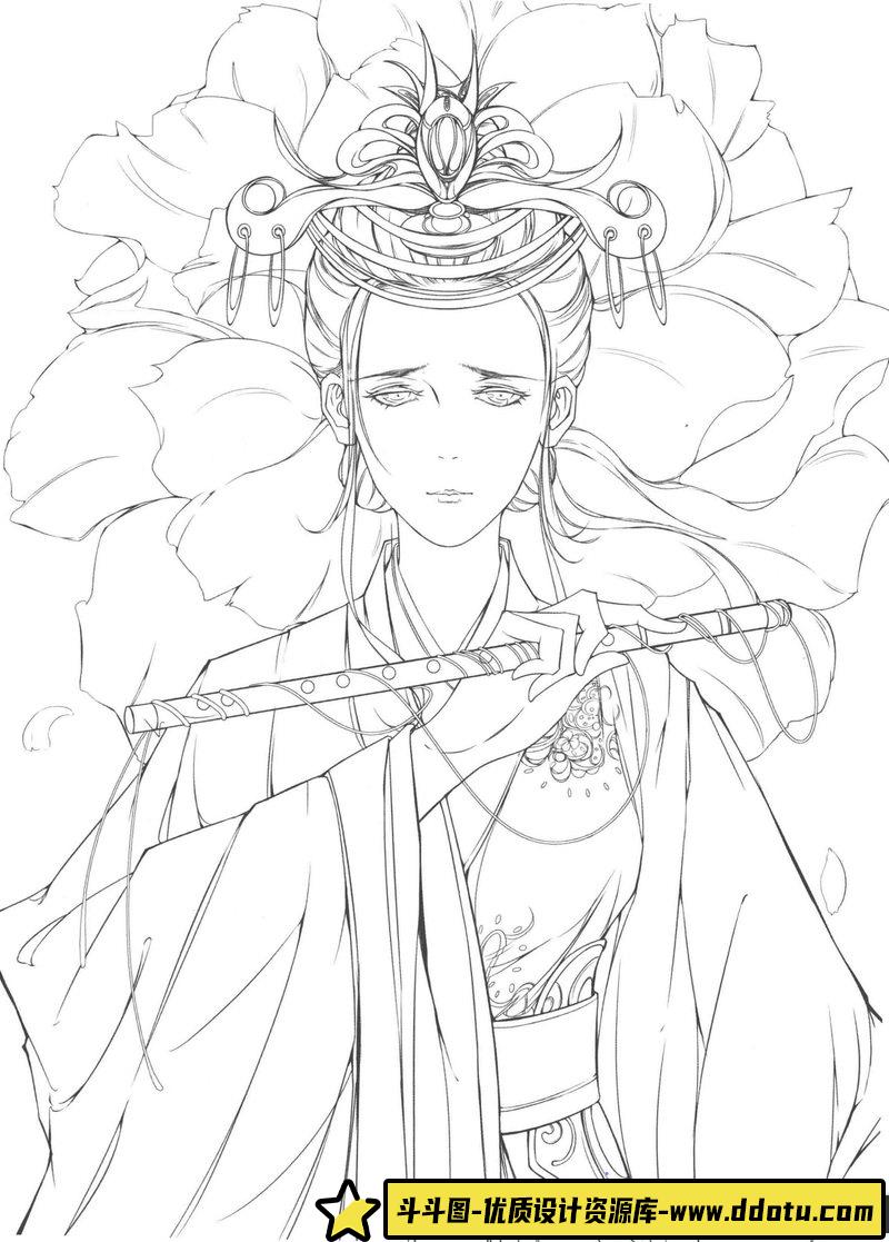 古风线稿集II-创作学习专区-28MB-48P