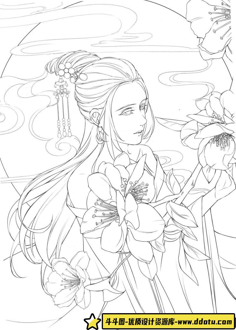 古风线稿集II-创作学习专区-28MB-48P