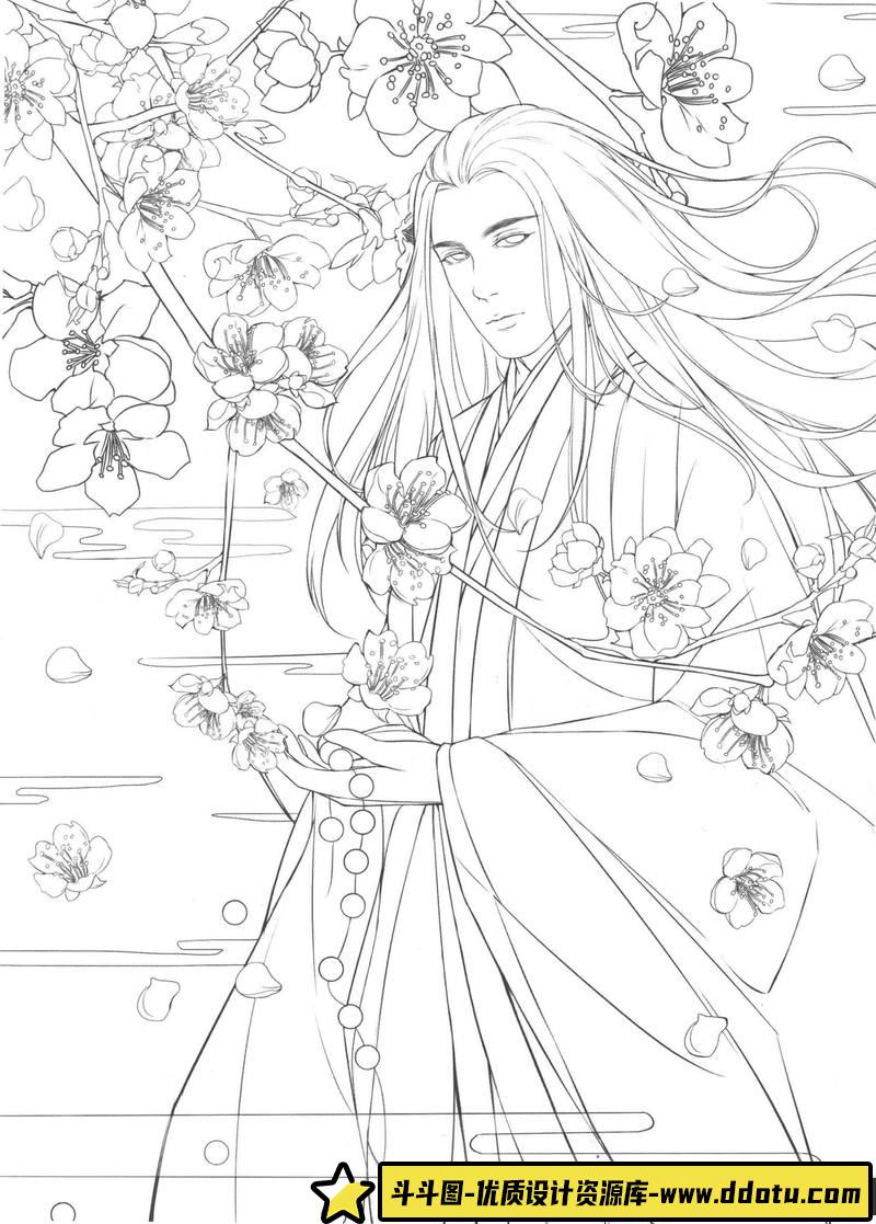 古风线稿集II-创作学习专区-28MB-48P