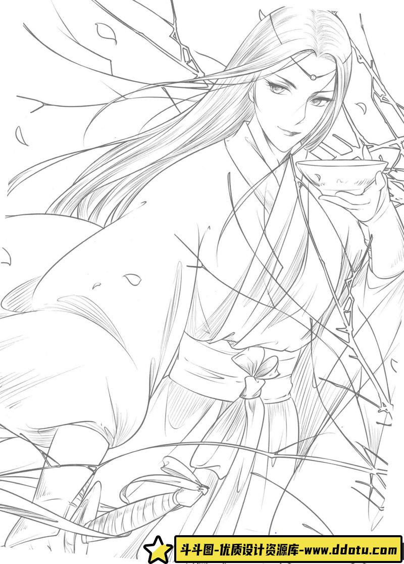 古风线稿集II-创作学习专区-27MB-43