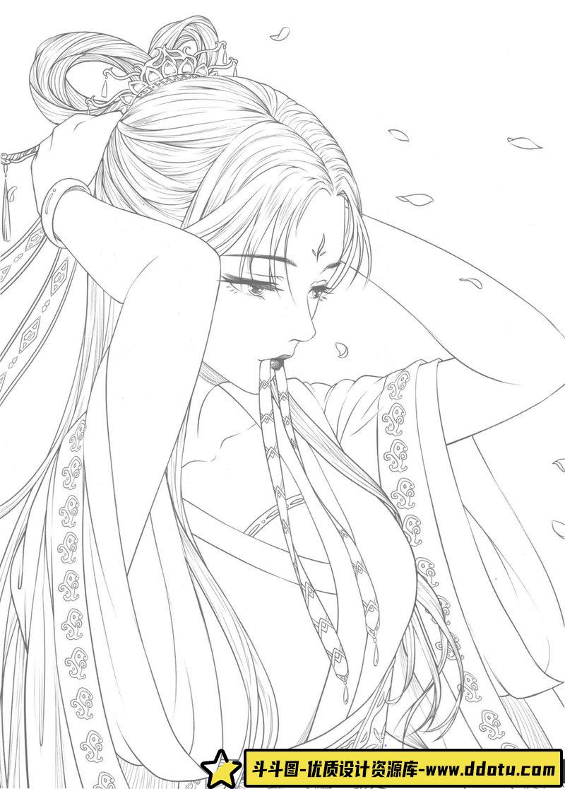 古风线稿集II-创作学习专区-27MB-43