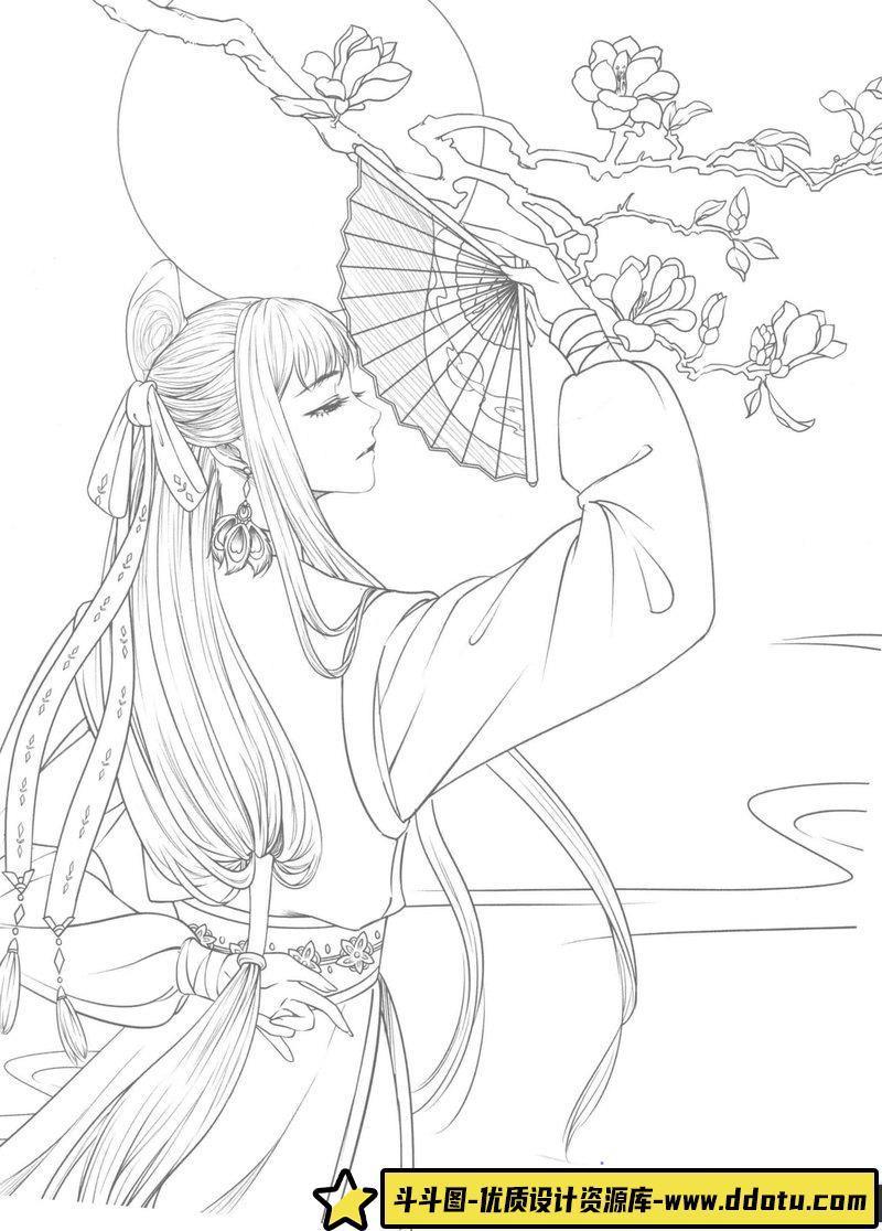 古风线稿集II-创作学习专区-27MB-43