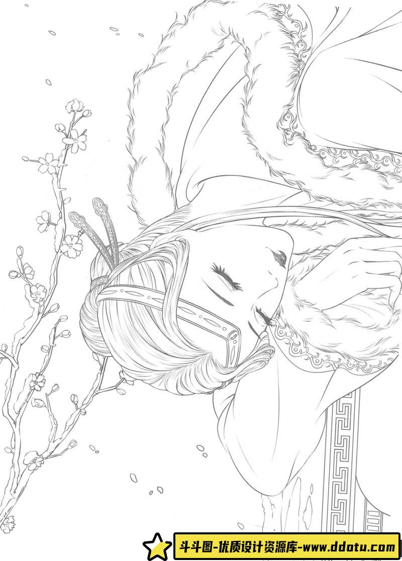 古风线稿集II-创作学习专区-27MB-43