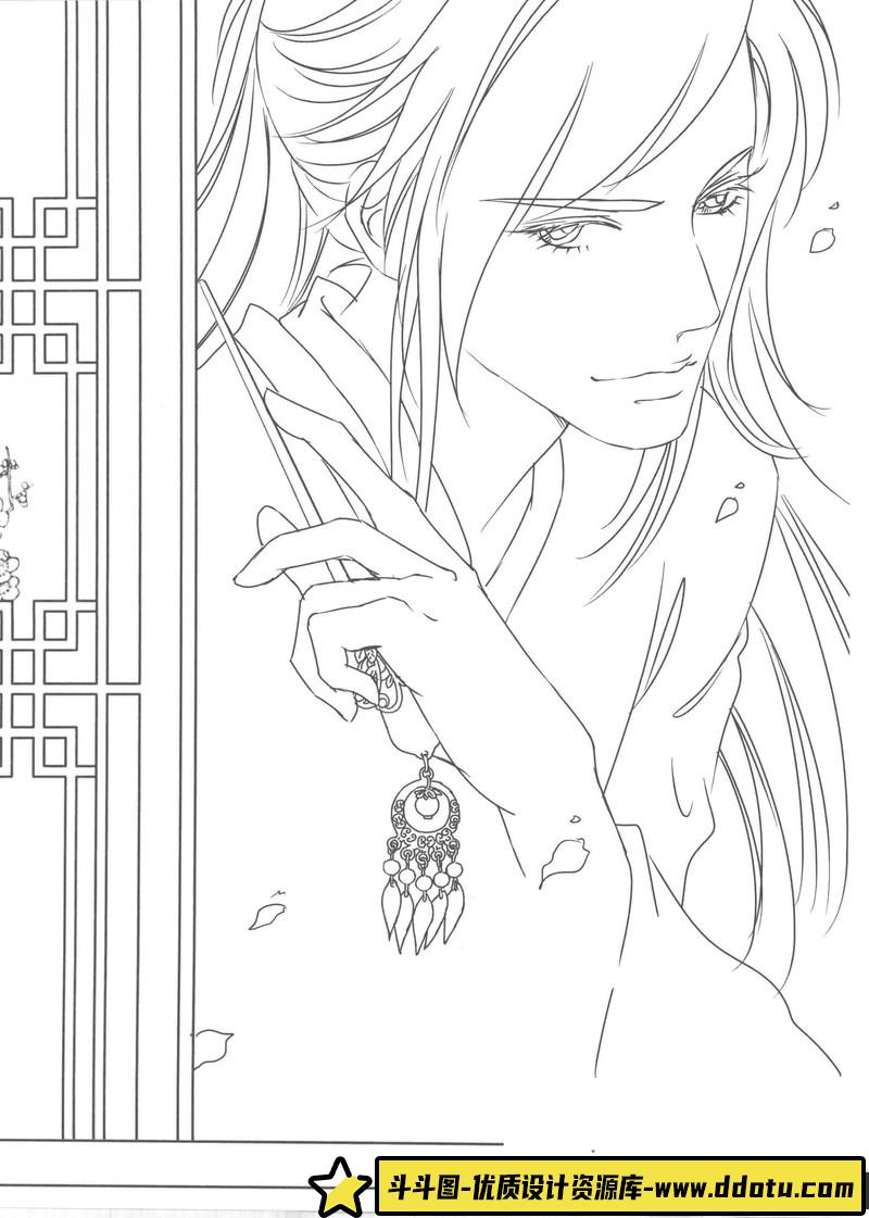 古风线稿集V-创作学习专区-59MB-97P