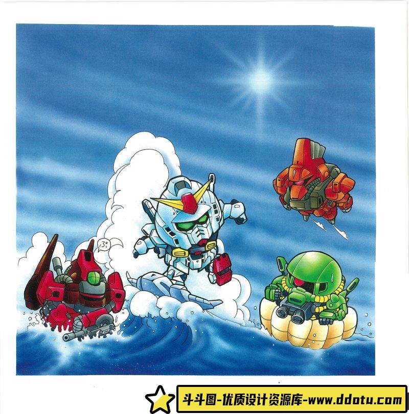 横井孝二SD高达画集-创作学习专区-308MB-165P