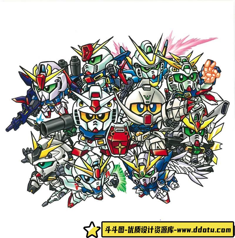 横井孝二SD高达画集-创作学习专区-308MB-165P