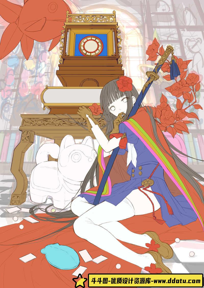 藤原(藤ちょこ) 作画过程PSD文件-创作学习-625MB-4PSD