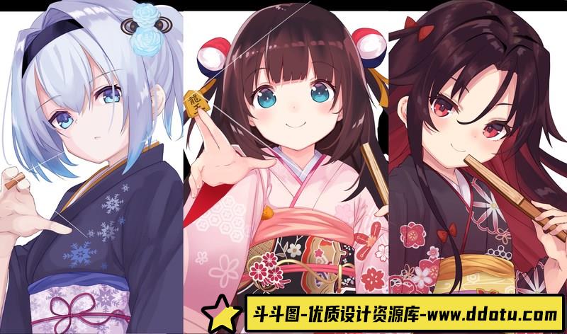 雏鹤爱同人CG图包-创作学习-521MB-388P