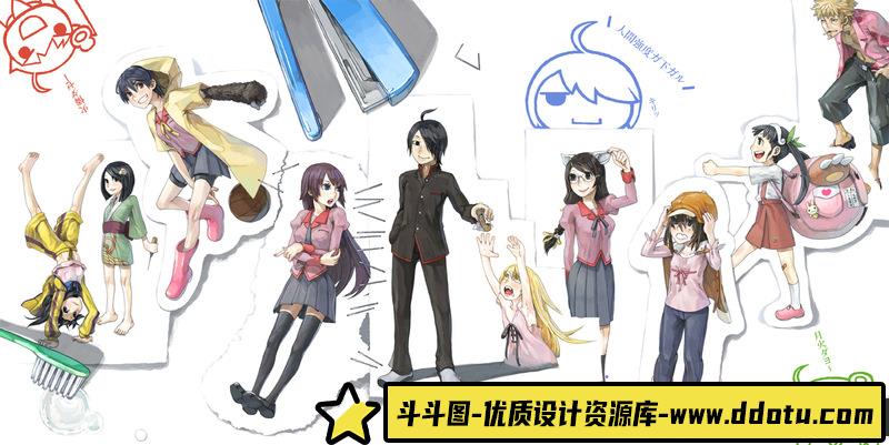 阿良良木月火同人CG图包-创作学习-504MB-514P