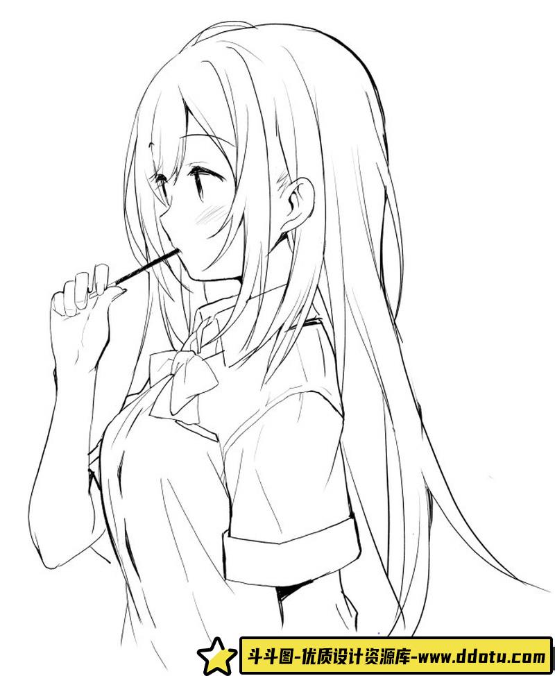 月白瞳美同人CG图包-创作学习-86MB-54P