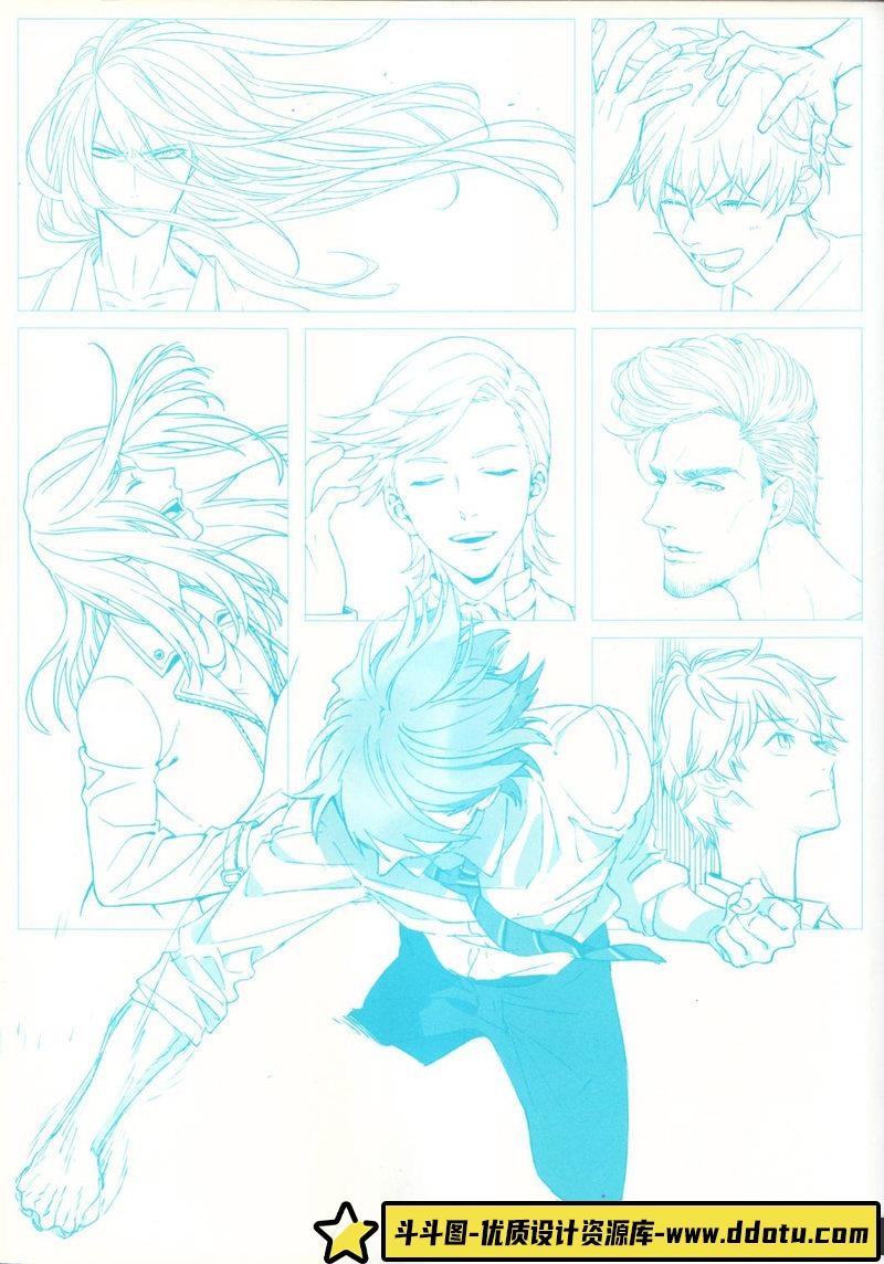 男性角色充满魅力的发型设计-创作学习-382MB-132P-1PDF