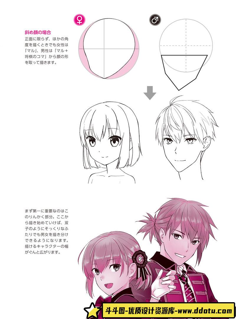 YANAMi 男女脸部的画法-创作学习-141MB-171P-1PDF